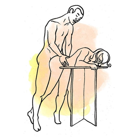 The lean doggy sex position